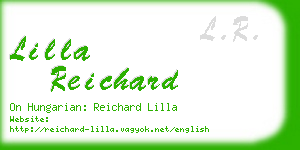 lilla reichard business card